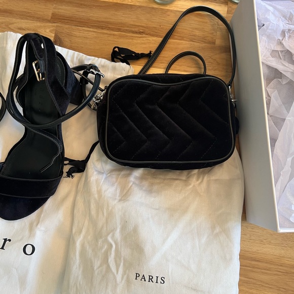 Sandro Black Velvet heels - Picture 4 of 5